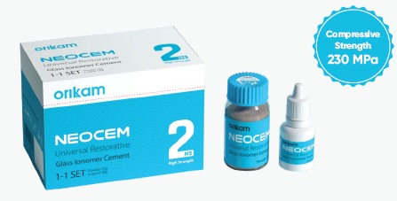 NEOENDO Neocem 2 (Universal Restorative Glass Ionomer Cement- High Strength) - ORAL HEALTHCART